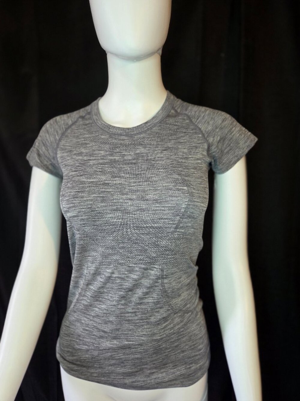 LULULEMON Swiftly Tech Short Sleeve 2.0 Hip Length 4 Heathered Slate Gray